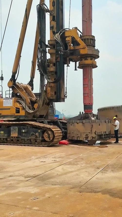 178. 旋挖機 工程機械 施工現場實拍 大型機械 現場實拍
